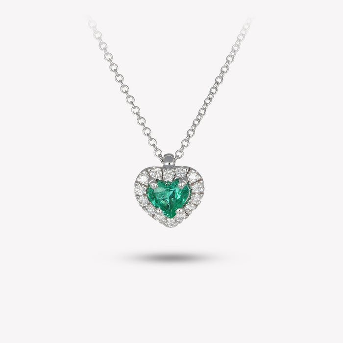 Ciondolo Cuore Smeraldo