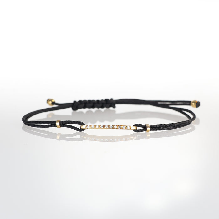 Bracciale Piastra in Oro Bianco 18kt con Diamanti