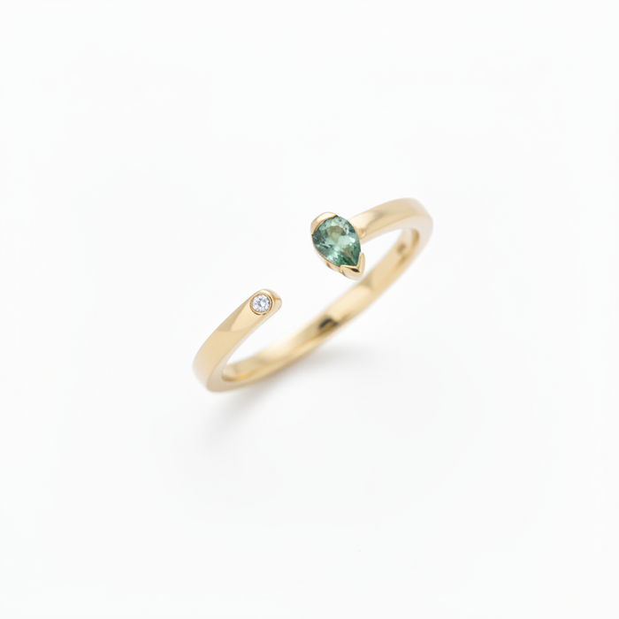 Anello Hope Green Drop
