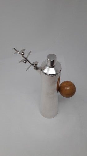 Oliera in argento 925 con ramo di ulivo