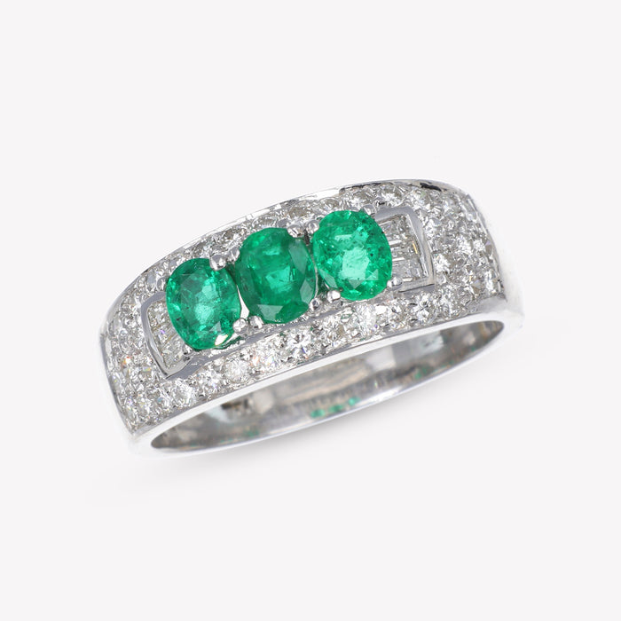 Anello Trilogia di Smeraldi