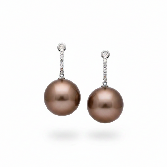 Orecchini Perle Chocolate