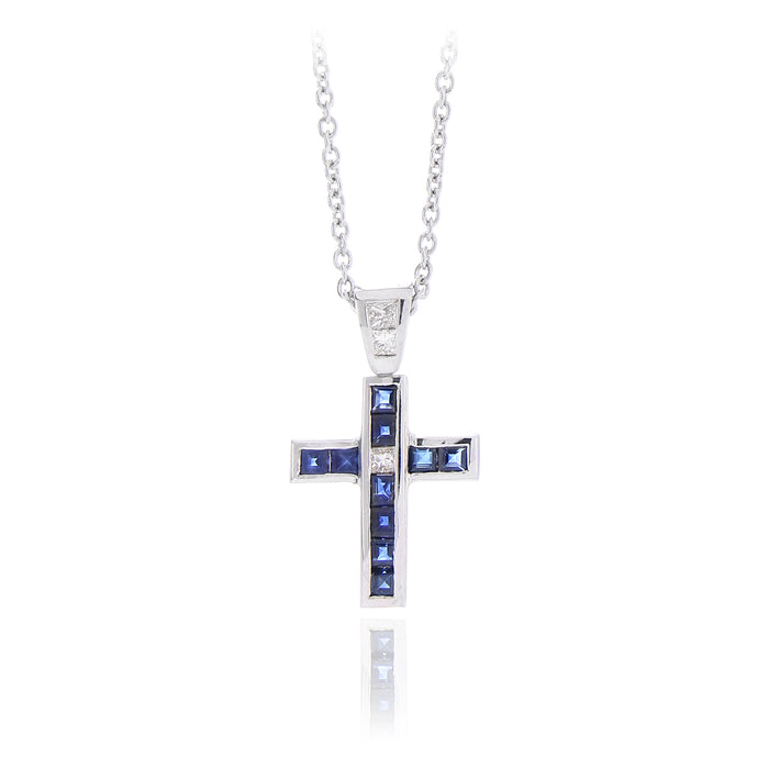 Ciondolo Blue Cross