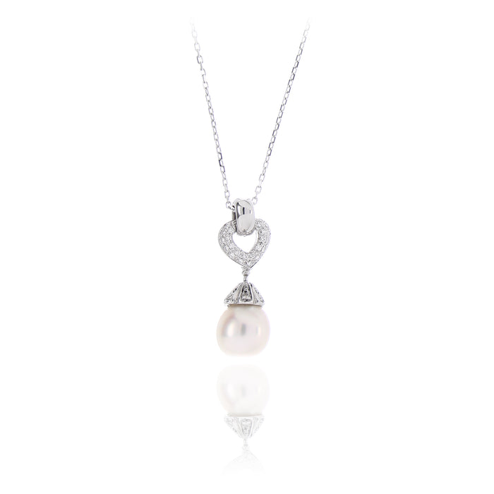 Ciondolo Heart Pearl