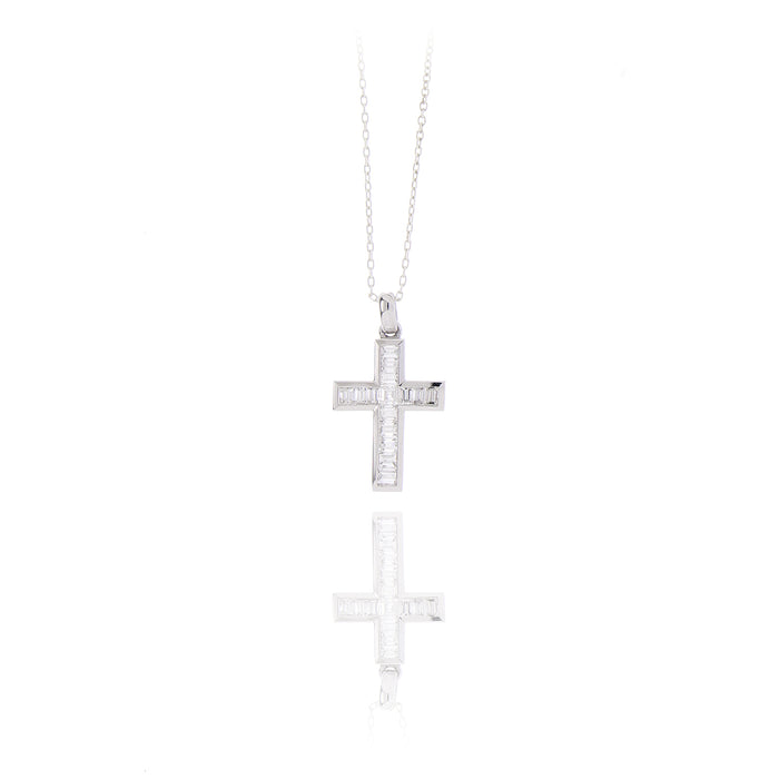 Ciondolo Cross Baguette