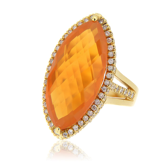 Anello Orange Navette