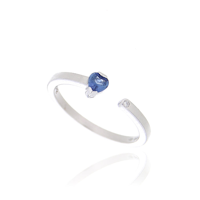 Anello Blue Hope Heart