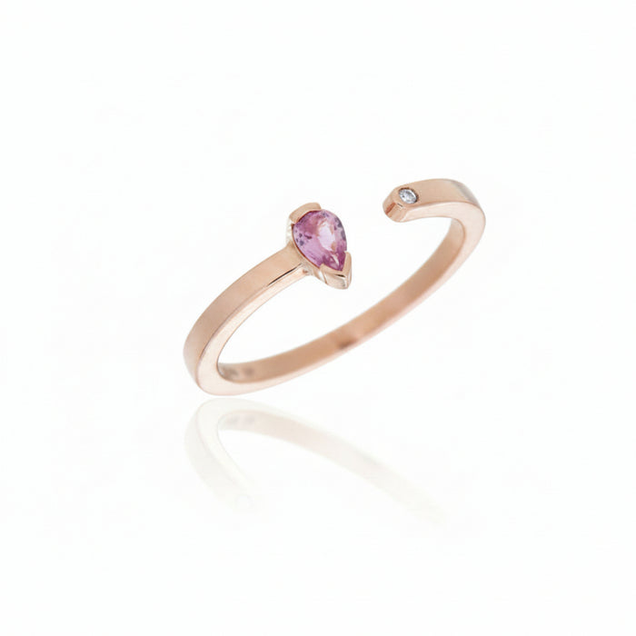 Anello Hope Pink Pear