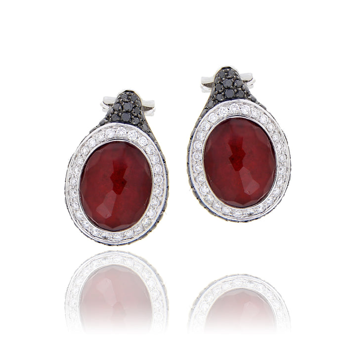 Orecchini Red and White
