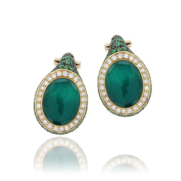 Orecchini Green and White