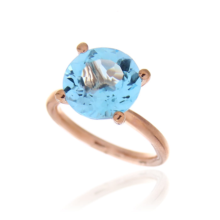 Anello Caramel Azul 9Kt