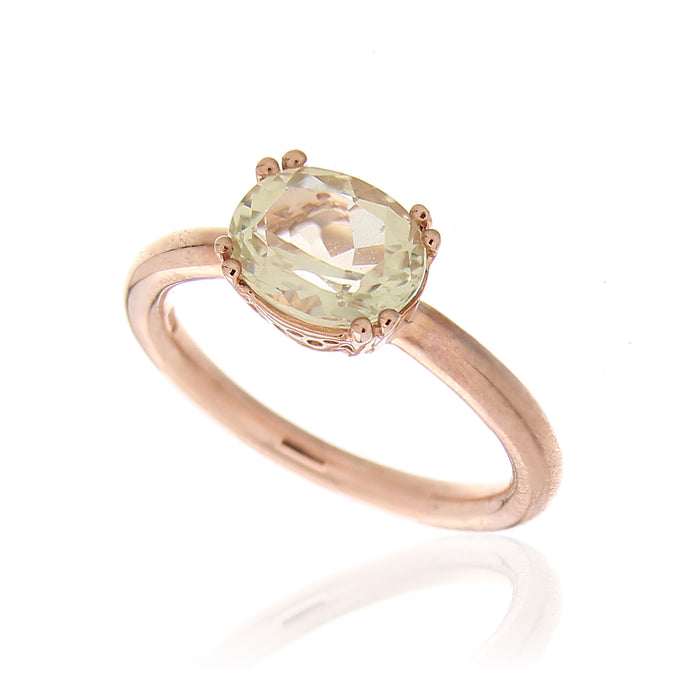 Anello Caramella Verde 9Kt