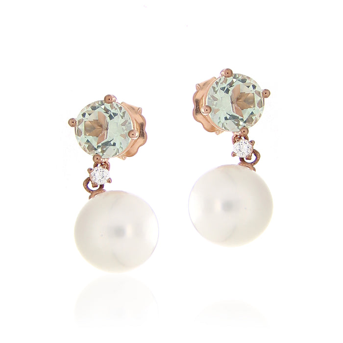 Orecchini Sguardo Verde 9Kt