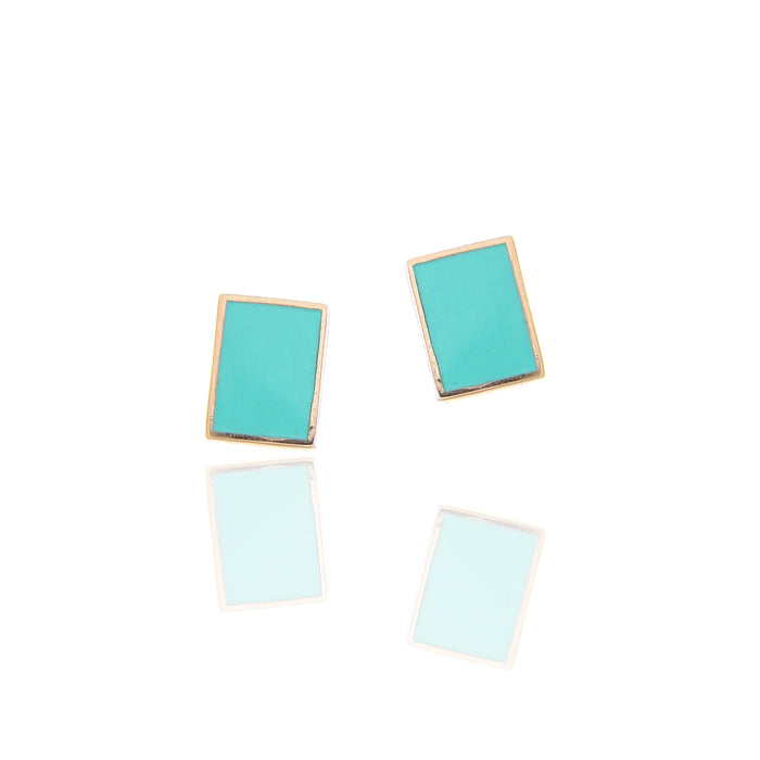Orecchini Square Turquoise