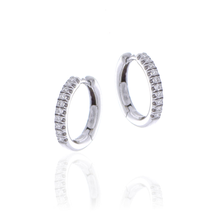 Orecchini Circle Thin White