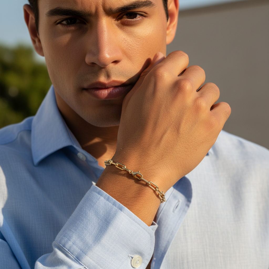 Bracciale Uomo Chain Yellow Gold