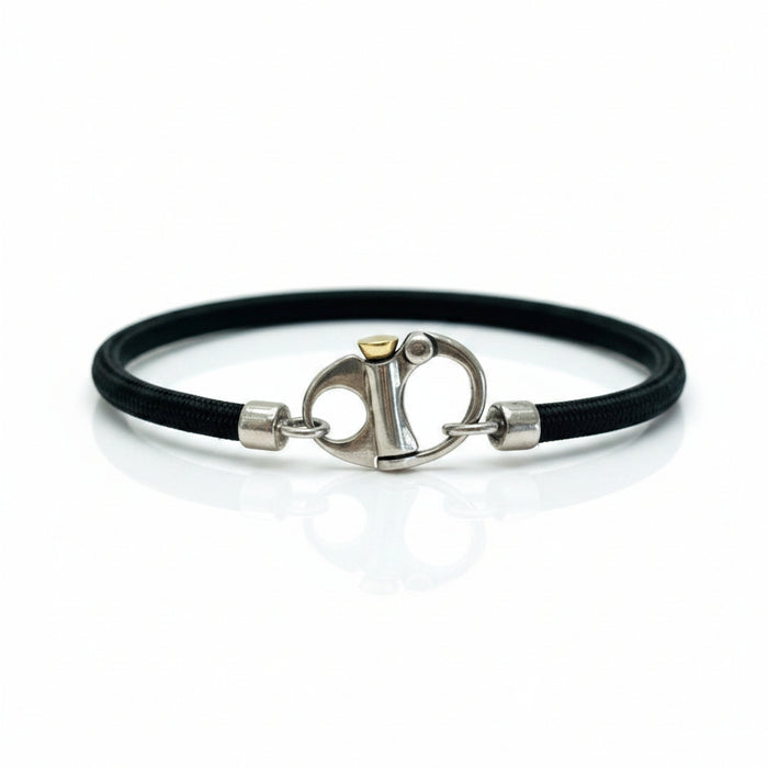 Bracciale Uomo  Moschettone Argento