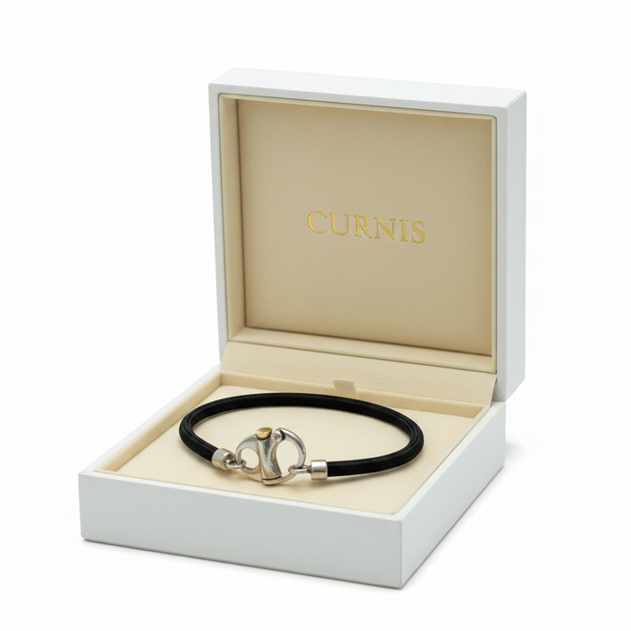Bracciale Uomo  Moschettone Argento