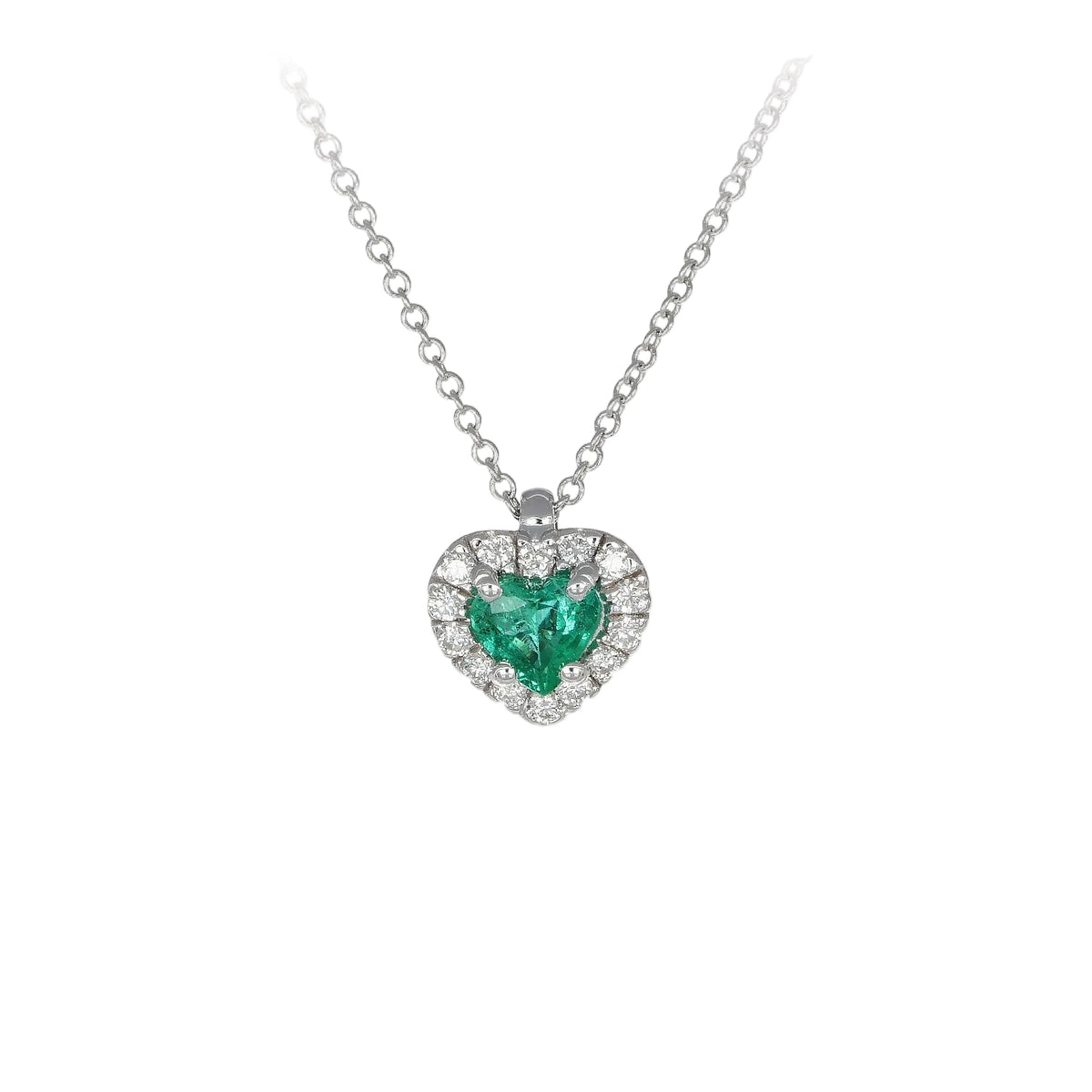 Ciondolo Cuore Smeraldo