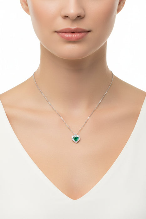 Ciondolo Cuore Smeraldo