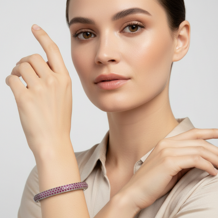 Bracciale Elegant Rose & White