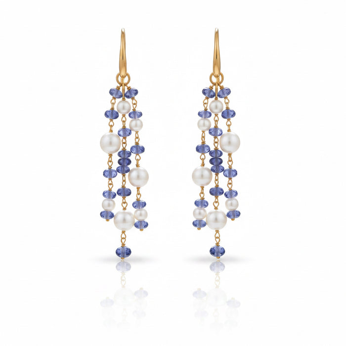 Orecchini Light Blue Cascade