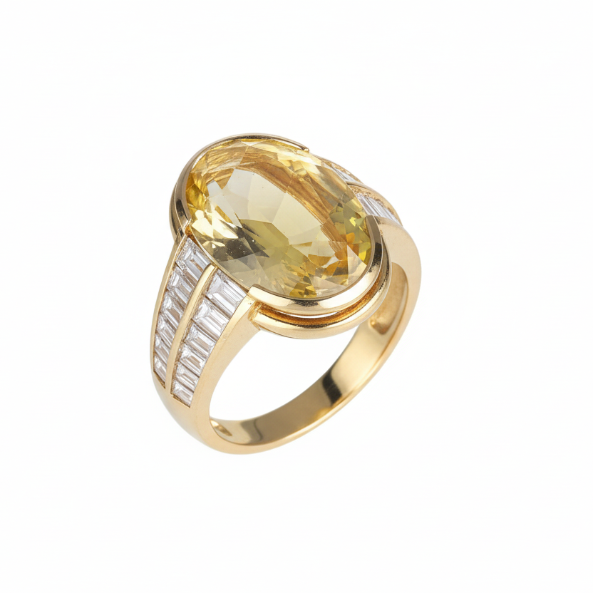 Anello Zaffiro Tu sei il mio Sole