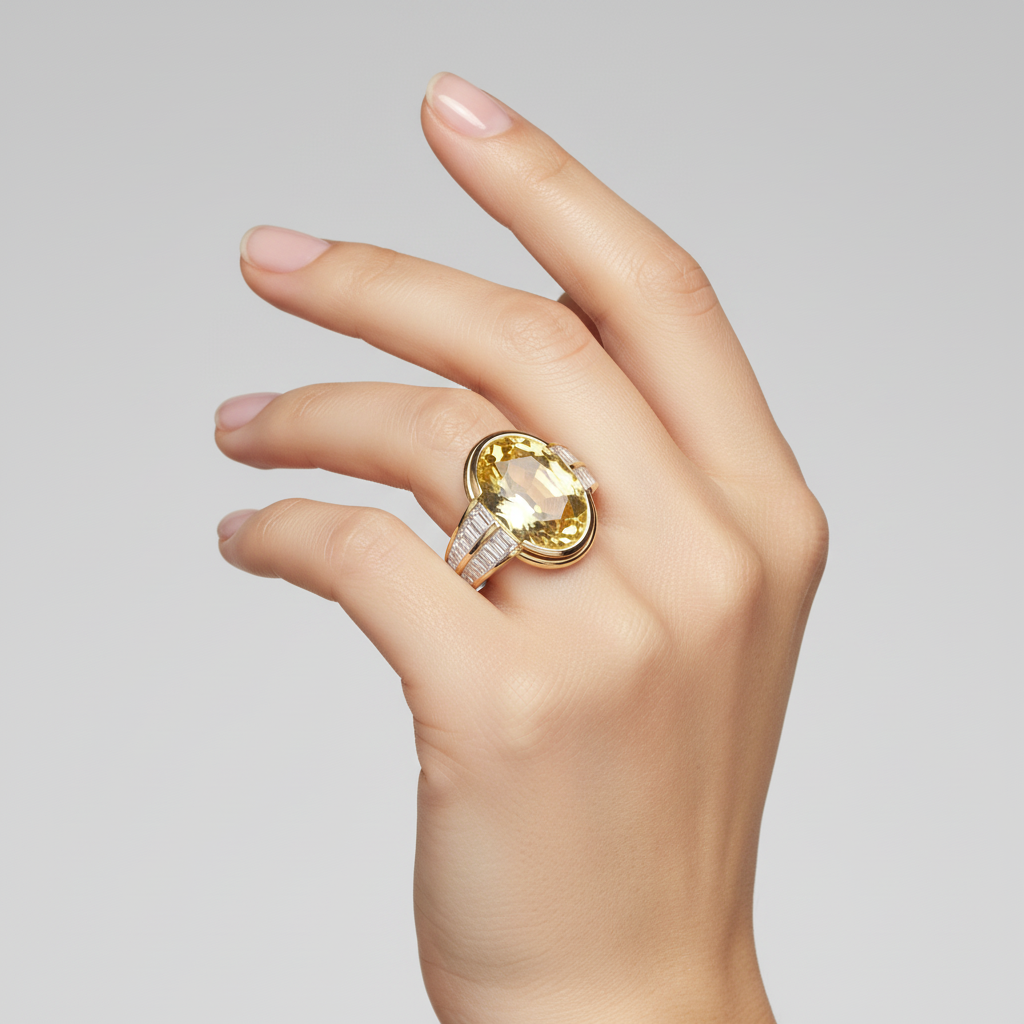 Anello Zaffiro Tu sei il mio Sole