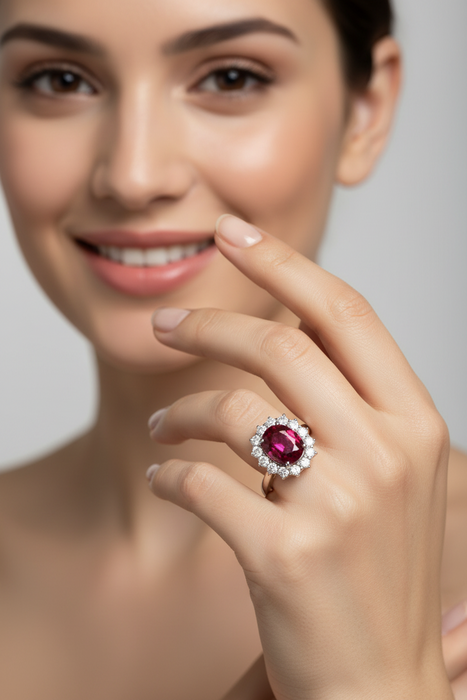Anello Anniversario Rubino