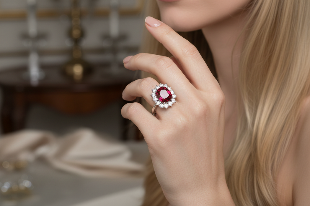 Anello Anniversario Rubino