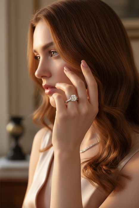 Anello Solitario  Luce Velvet