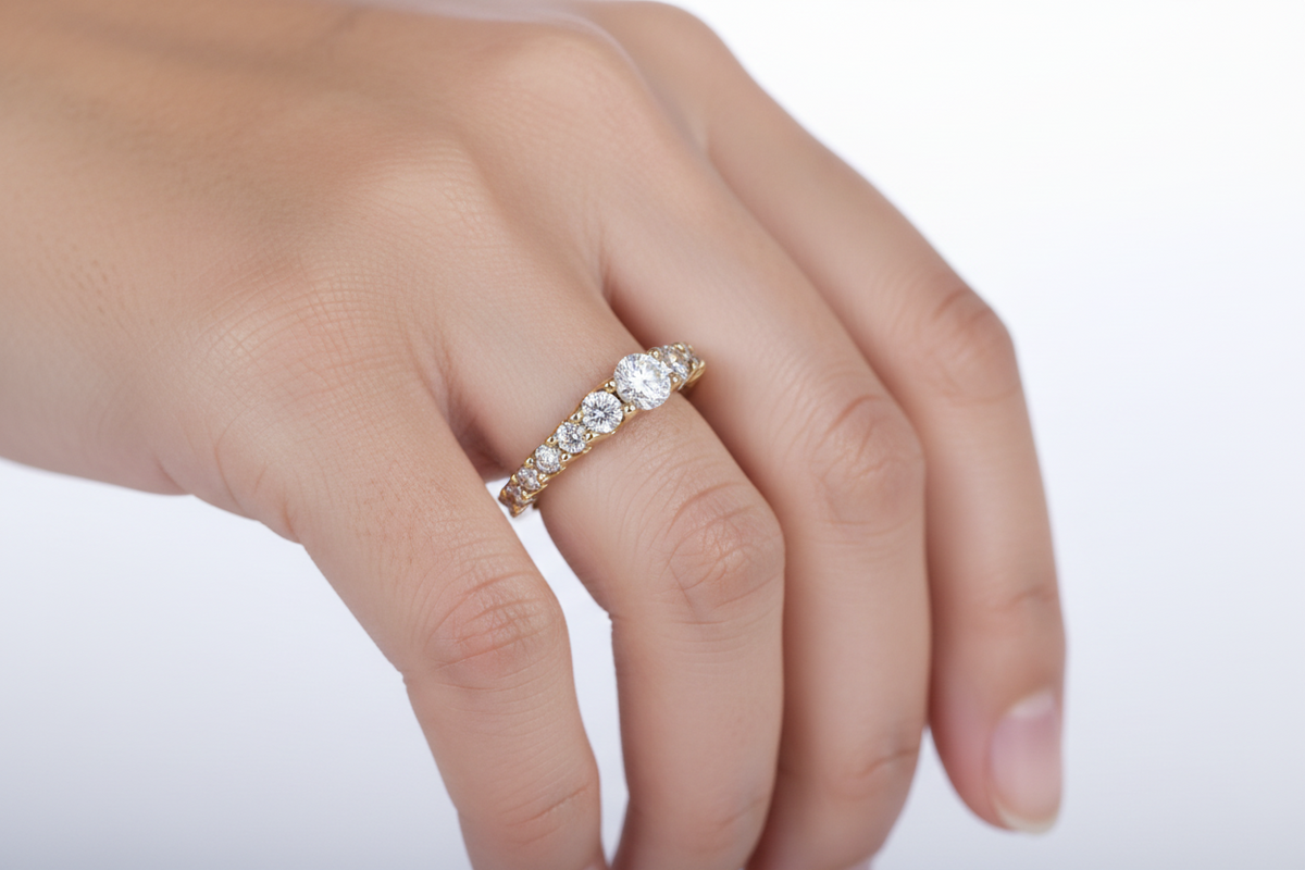 Anello Riviere Rose