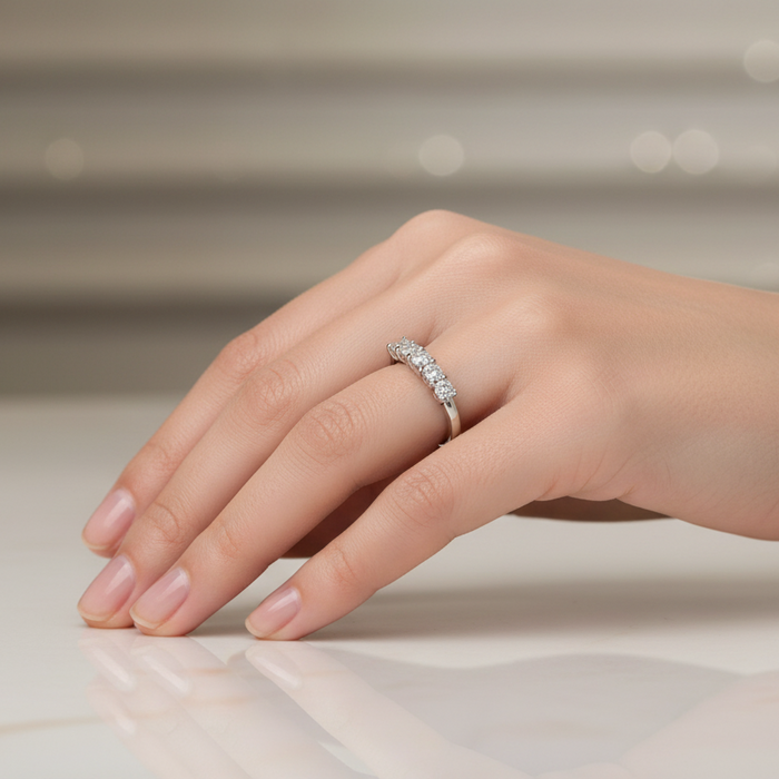 Anello Demi-Riviere Diamonds