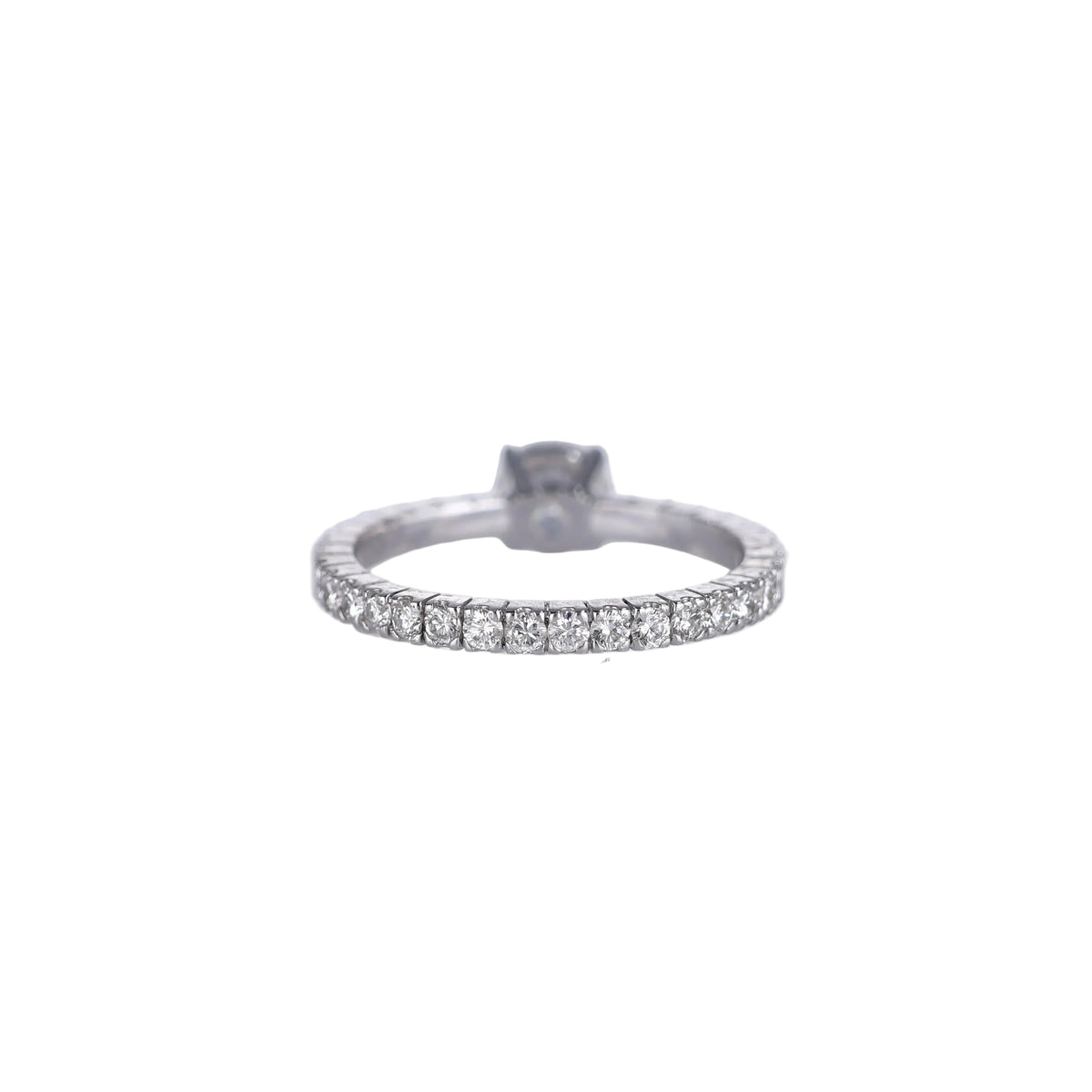 Anello Solitario con  Riviere