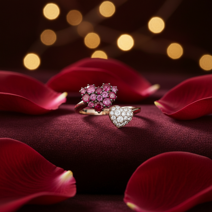 Anello Contrarié Cuori