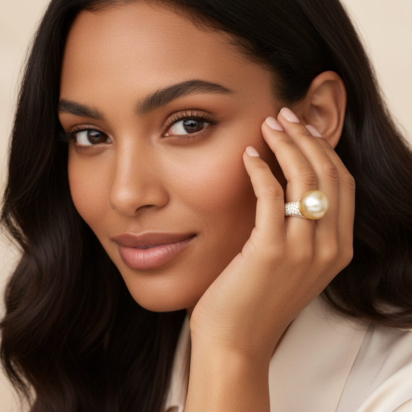 Anello Perla Gold