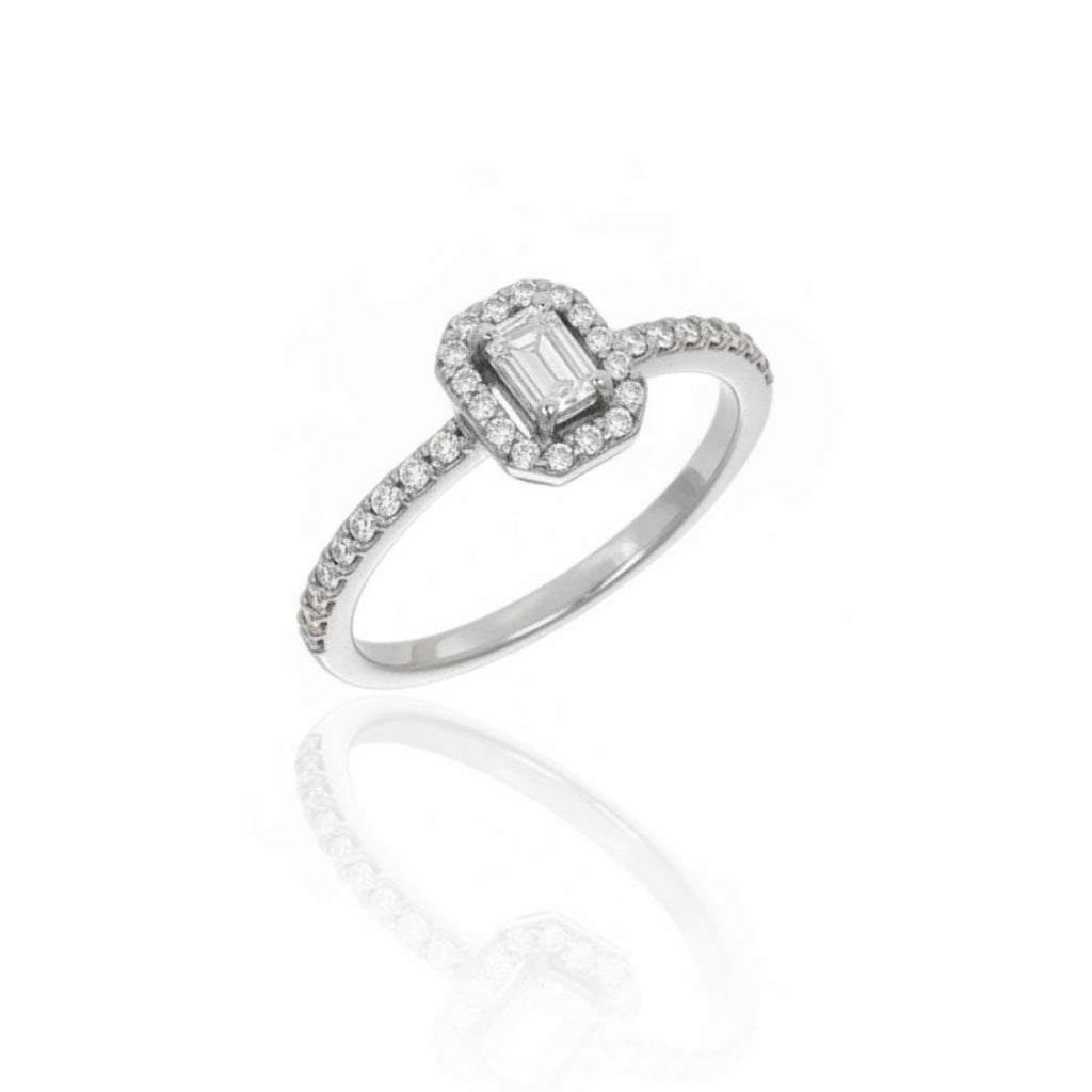 Anello Hope Diamond Emerald