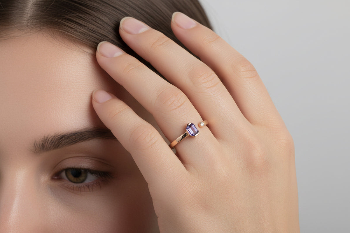 Anello Hope Blue Emerald