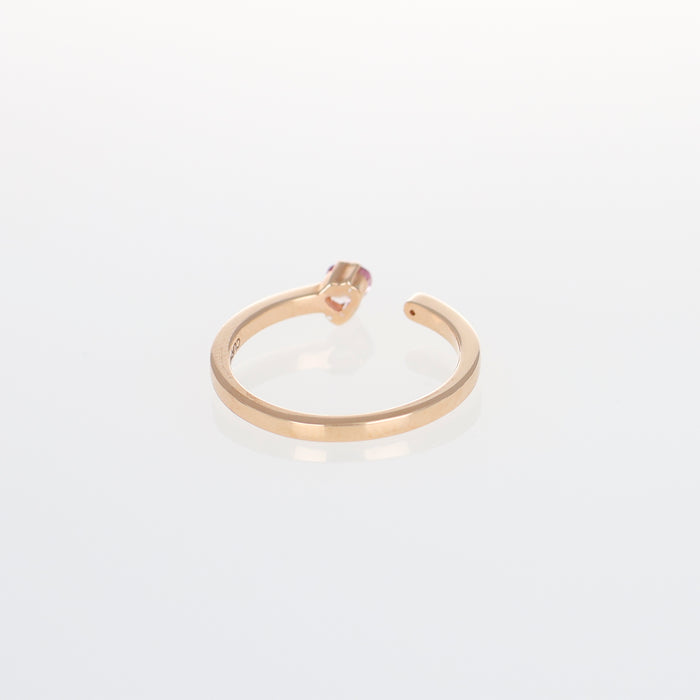 Anello Collezione Hope in Oro Rosa Zaffiro Rosa a Cuore e Diamante