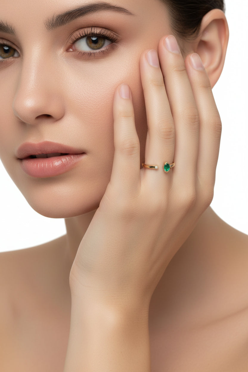 Anello Hope Green Drop