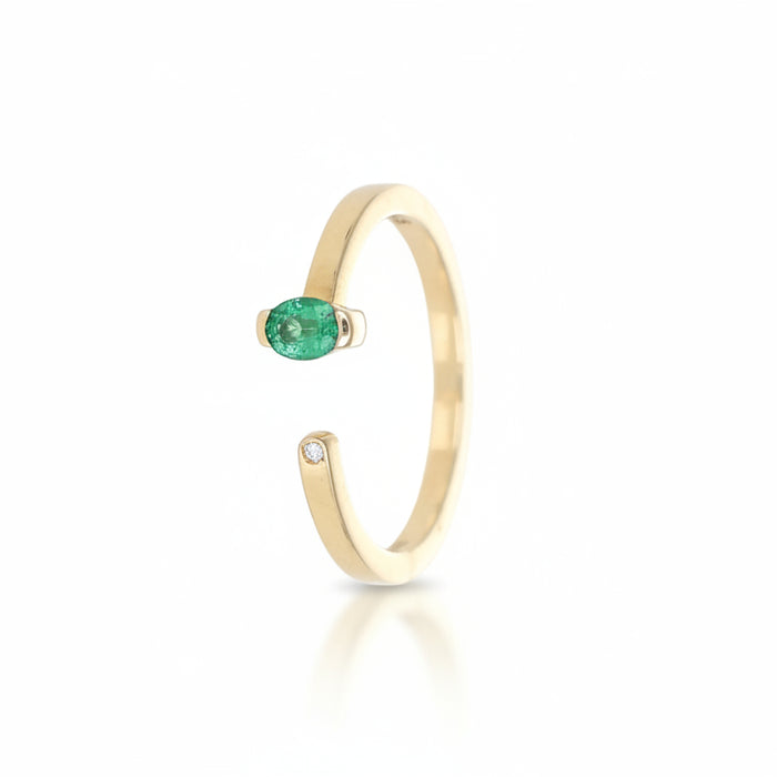 Anello Hope Green  Oval