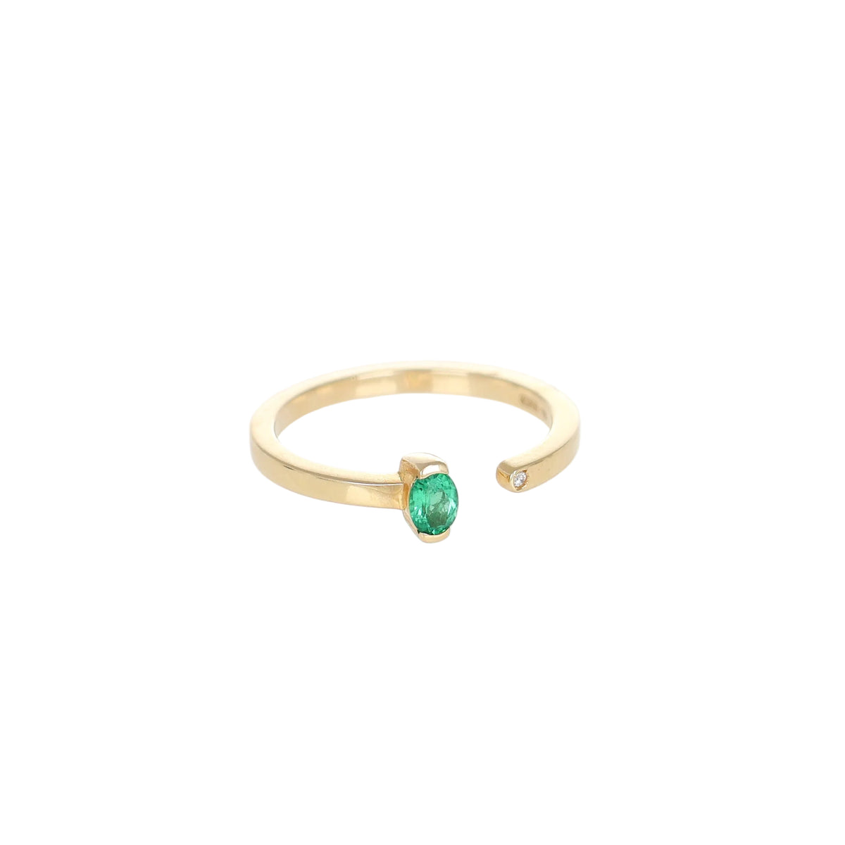 Anello Hope Green  Oval