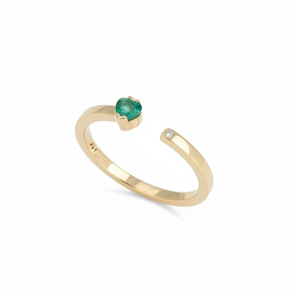 Anello Hope Green Heart