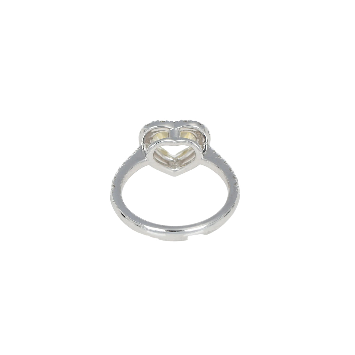 Anello Zaffiro Giallo Cuore