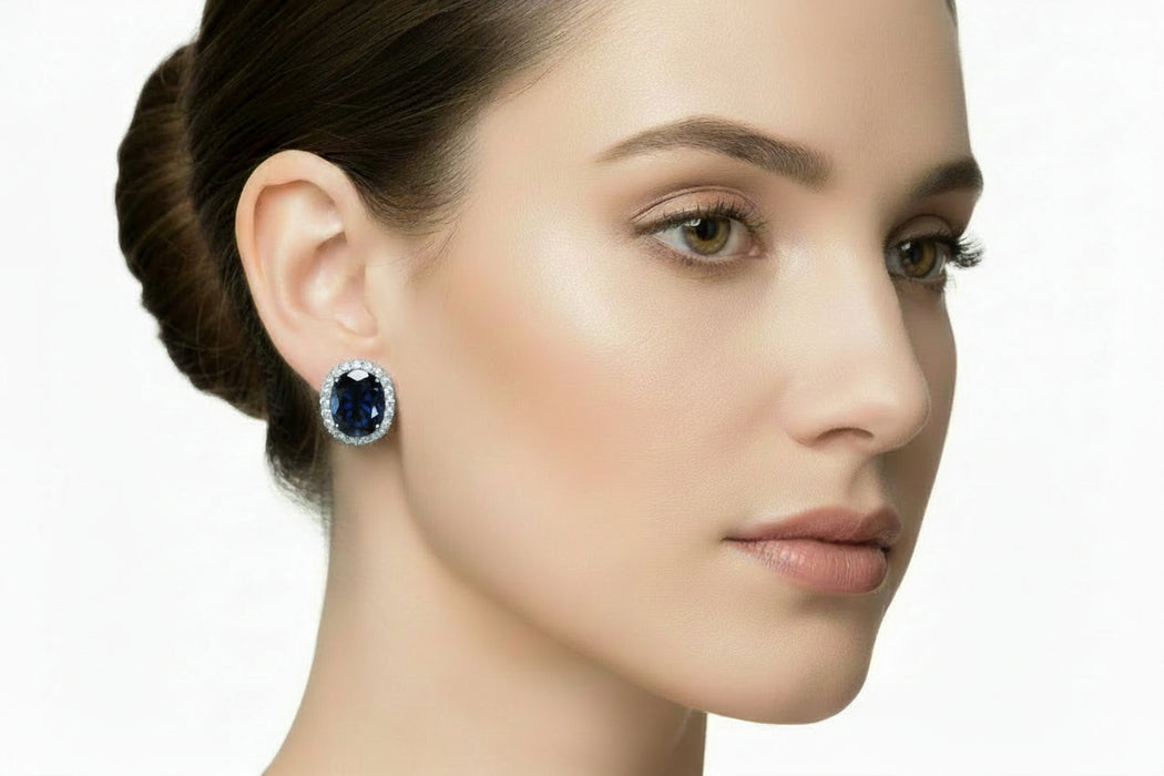 Orecchini Dark  Blu