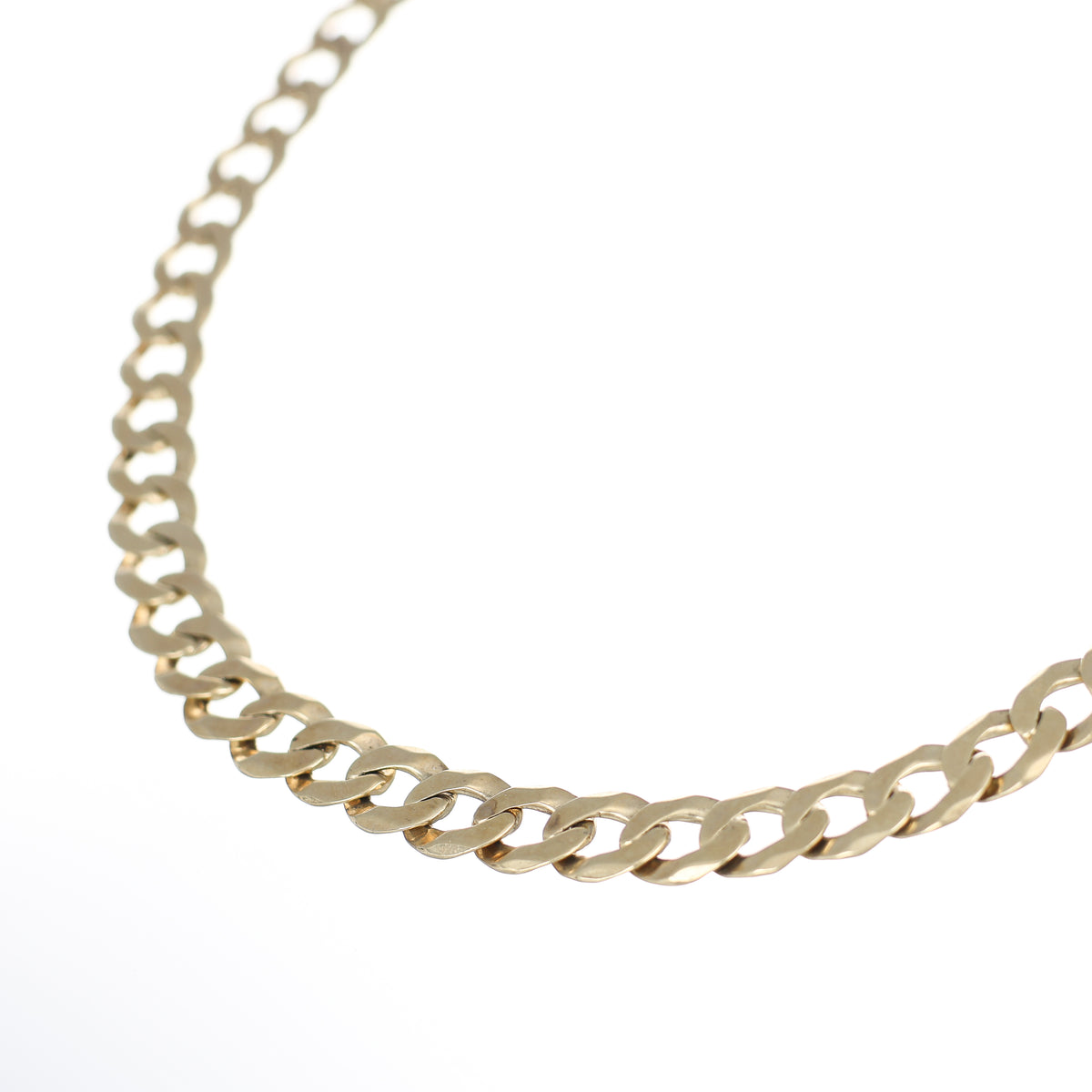Catena a maglia groumette oro giallo   9 kt