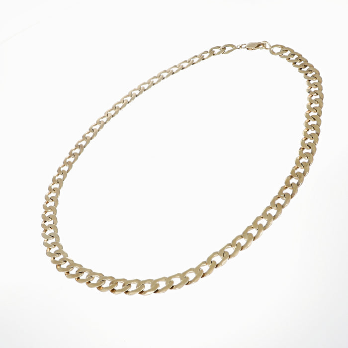 Collier a maglia groumette in oro giallo 9 kt