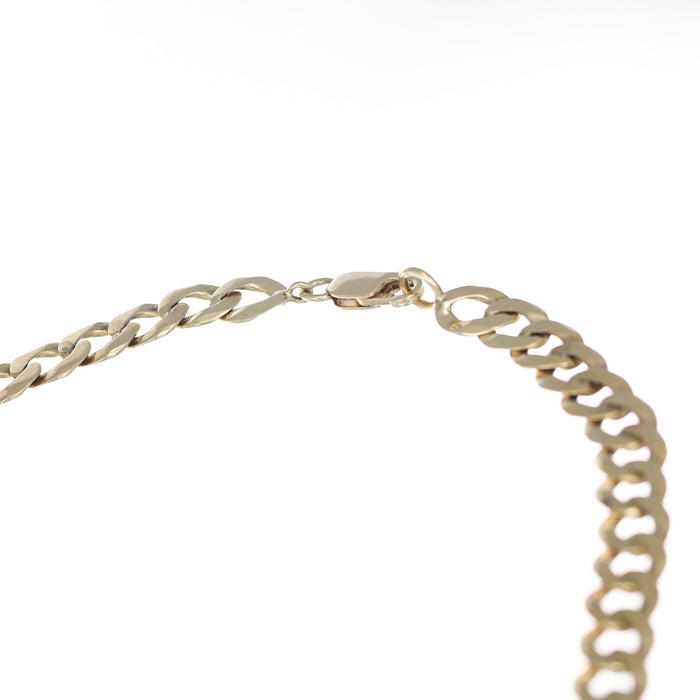 Collier a maglia groumette in oro giallo 9 kt