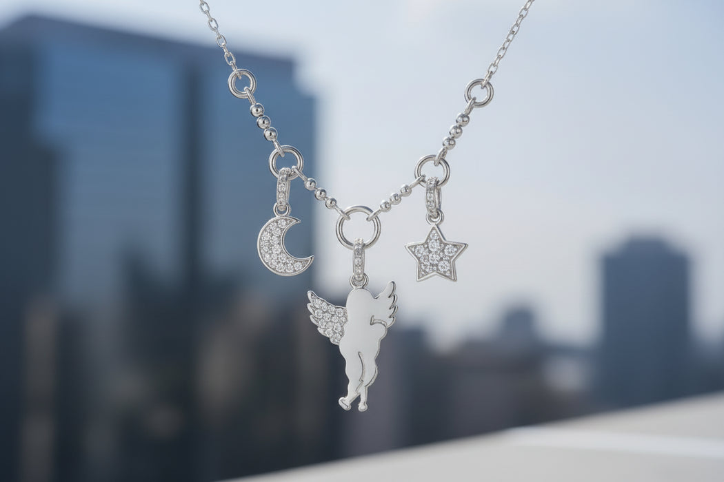 Girocollo Angelo Luna e Stella