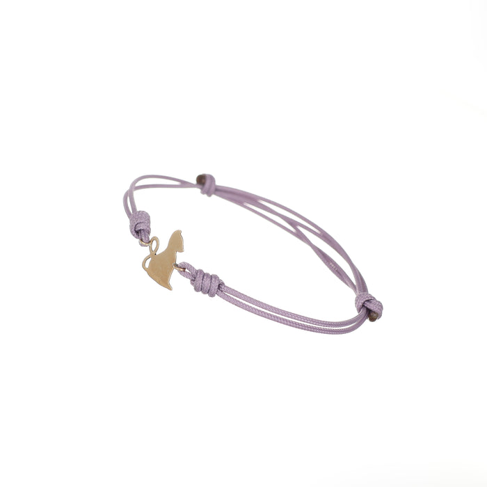 Bracciale in oro con gatto